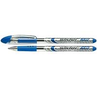 Schneider Ballpoint Pen Slider Basic Cap Model XB Blue Barrel Colour Transparent Pack of 10