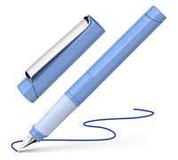 Schneider Base 160425 Fountain Pen Left Handed L Nib with Ink Cartridge Royal Blue Sky Blue
