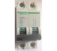 Schneider C60N C20 Double Pole MCB 20A Type C 2P 24257
