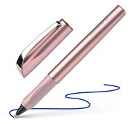 Schneider Ceod Shiny Rollerball Pen – Medium (M), Ambidextrous, Royal Blue Ink, Powder Pink