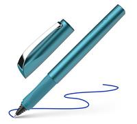 Schneider Ceod Shiny 186257 Rollerball Pen (Right and Left-Handed Users, Line Width M, Includes Ink Cartridge Royal Blue) Teal