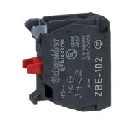 Schneider Electric Contact Block ZBE102 - Single for Silver Alloy Screw Clamp Terminal