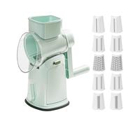 schneider - Cucumber Chopper - Practical Hand Crank Kitchen Aid for Tomatoes Carrots Cabbage