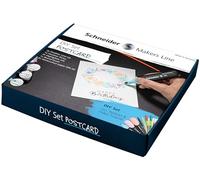 Schneider DIY Postcard Set (Including Pens, Craft Material, Booklet and Video Instructions)