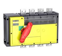 Schneider Elec PBT - INT 82 10 - Switch interpact Inv 800 A 4 Poles Lid Yellow Recessed Red
