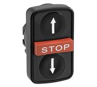 Schneider Elec Pic - MSS 41 32 - Head Push Button Plastic Triple White Black up/Down