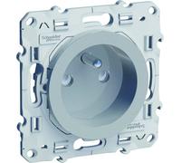 Schneider Electri Outlet with Earth 2 P + T with Lunar Eclipses Odace, Grey, SC5S53A059 3680 wattsW, 230 voltsV