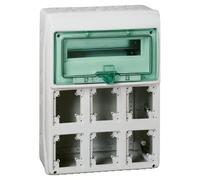 Schneider Electric 13181 ENCLOSURE KAEDRA FOR 6 SOCKETS, White