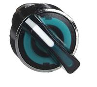 Schneider Electric 22mm LED 2- Position Illuminated Selector Switch Operator, Metal, Green