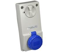 Schneider Electric 82081 Socket Unika W/Interlock 16A 2P-E 200-25, White