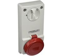 Schneider Electric 82086 Socket Unika W/Interlock 16A 3P-N-E 380-, White