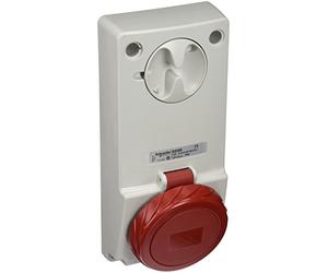 Schneider Electric 82086 Socket Unika W/Interlock 16A 3P-N-E 380-, White