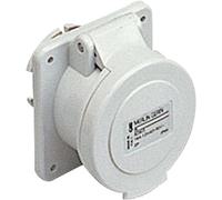 Schneider Electric 82903 Socket Panel Mount Straight 16A 2P 40/50, White
