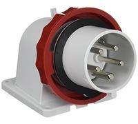 Schneider Electric 83871 PLUG PANEL MOUNT.32A 3P-N-E 380-415V IP6, White