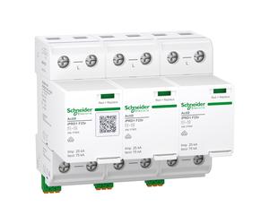 Schneider Electric A9L1F325 Acti9 iPRD1 F25r 3P 25kA Type 1+2 Surge Protective Device (SPD) with Remote