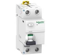 Schneider Electric A9R21225 iID Differential Switch, Class A, 2P, 25A, 30mA, 73.5 mm x 36 mm x 91 mm, White