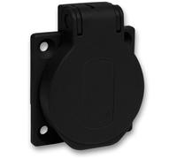 Schneider Electric Actassi Socket flush-mount IP54 IK08 Black