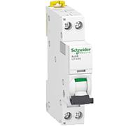 Schneider Electric - Acti9 iDT40N - Modular Circuit Breaker - 1P+N C 10A 6000A/10kA - A9P24610