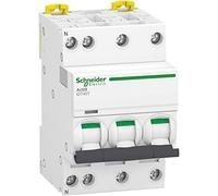 Schneider Electric - Acti9 iDT40T - Modular Circuit Breaker - 3P+N - 6A - Curve C - 4500A/6kA - A9P22706