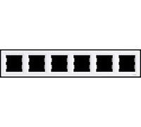 Schneider Electric Asfora 6 Piece Horizontal Frame, White