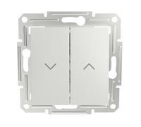 Schneider Electric Asfora EPH1370521D Roller Shutter Switch 10 A- 250 V LED Flush-Mounted Blind Switch Plug Terminals White