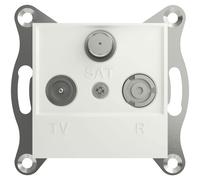 Schneider Electric Asfora TV/radio/SAT Socket white RAL 9003