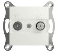Schneider Electric Asfora TV/SAT end socket white eco-friendly