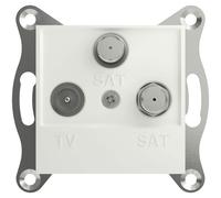 Schneider Electric Asfora TV/SAT/SAT socket white IP20