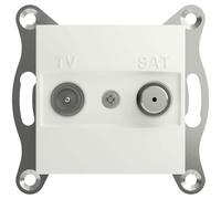 Schneider Electric Asfora TV/SAT socket white IP20 flush-mount