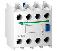 Schneider Electric, Auxiliary contact block, TeSys D, 2NO + 2NC, front mounting, screw clamp terminals, LADN22