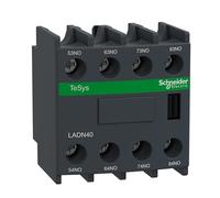 Telemechanique Sensors Auxiliary Contact Block LADN40 Front-mount Screw Terminals 4NO