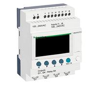 Schneider Electric compact smart relay, Zelio Logic SR2 SR3, 12 IO, 100 to 240V AC, clock, display