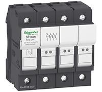 Schneider Electric DF103N Fuse Carrier TP+N 32A, Fuse Holder 3P+ N 32A For Fuse 10