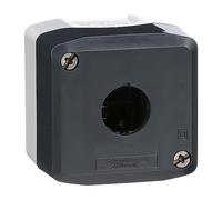 Schneider Electric Empty enclosure, plastic, dark grey lid, for push button Ø22, 1 cut-out
