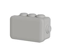 Schneider Electric ENN05003 Mureva BOX junction box, pack of 5 surface-mount boxes with 8 grommets Ø 20mm, 105x65x55mm, suitable for humid rooms and outdoor use, IP55 protection class, moisture-proof socket, grey