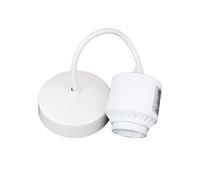 Schneider Electric Exclusive - Ceiling Pendant Light Fitting with 6 Inch Flex, Pre-Wired, Bayonet Bulb Base, 13 W, GESPEND613, White