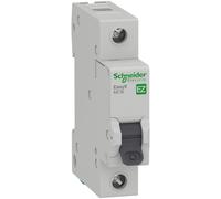 Schneider Electric EZ9F16110 Easy9, MCB Miniature Circuit Breaker, White, 1 Pole, Type B, 6 kA Breaking Capacity, 10 A, 230 V