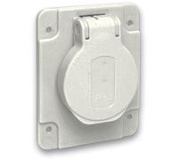 Schneider Electric Flush-mount Socket IP54 IK08 Grey