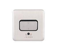 Schneider Electric GGBL1013BSS Lisse Screwless Deco 10A 3P Isolator Switch Bss, 240 V, Stainless Steel