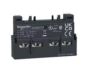 Schneider Electric GVAED101 Front Aux Contact, Tesys Gv3 - Auxiliary Contact Block - 2 No