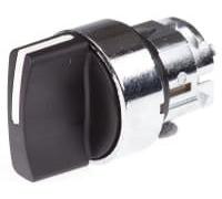 Schneider Electric, Harmony, ZB4BD8, Black Selector Switch Head Ø22, 3 position spring return