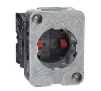 Schneider Electric - Harmony XAC Contact Block, Single Contact, Spring Return, Front Mounting, 40mm Horizontal/30mm Vertical Fixing Centres, 1NO, XACS411