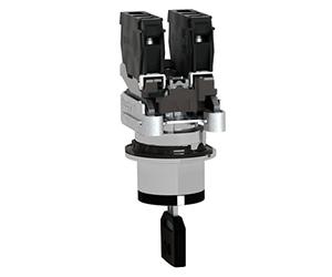 Schneider Electric - Harmony XB4 Key Switch Selector, Flush Mounted, Metal, Ø30, Key 455, 3 positions, Stay Put, 2 NO, XB4FG33, Black