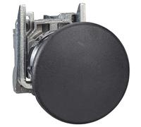 Schneider Electric Harmony XB4 - Push Button Switch, Metal, 40 mm Mushroom, Spring Return, 1NO, 22 mm Mount, Unmarked, XB4BC21, Black