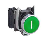 Schneider Electric XB4BA31, PB Flush Green 1NO