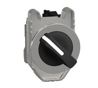 Schneider Electric Harmony XB4, Selector switch flush mounted, metal, black, Ø30, 2 positions, spring return right to left, 1 NO