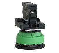 Schneider Electric - Harmony XB5 Antimicrobial Pilot Light, Flush Mounted, Grey Plastic, 30mm, Integral LED, 110-120 V AC, Plain Lens, XB5FVG4, Red