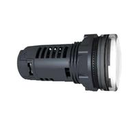 Schneider Electric Harmony XB5 - Monolithic Pilot Indicator Light, Plastic, Plain Lens, Integral LED, Industrial Control, 22 mm Mount, 230…240 V AC, XB5EVM1, White