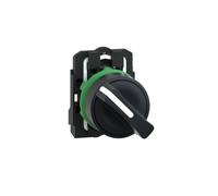 Schneider Electric Harmony XB5 - Selector Switch, Plastic, 2 Positions, Stays Put, Standard handle, 1NO, 22 mm Mount, XB5AD21, Black