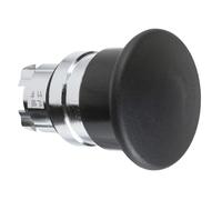 Schneider Electric, Harmony, ZB4BC2, Mushroom Push Button Head, Ø40, metal black